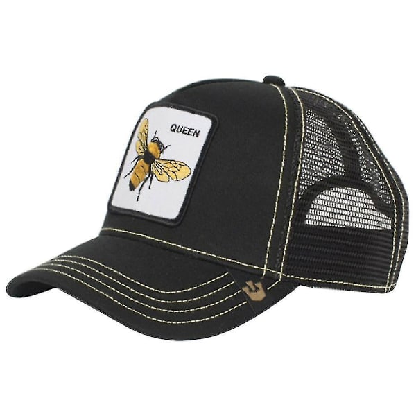 Bee Mesh Cap Baseball Cap Pappa Hatt Animal Farm Trucker Snapback Solhattar Peak Cap Beast Paradise Toucan Kepsar black