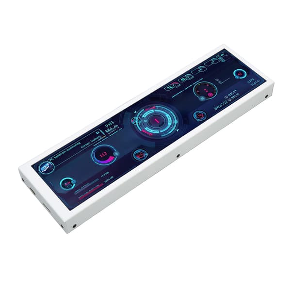 8,8 tommers IPS temperaturmonitor USB-strøm Automatisk avslåing Multifunksjonell PC CPU GPU RAM dataskjerm