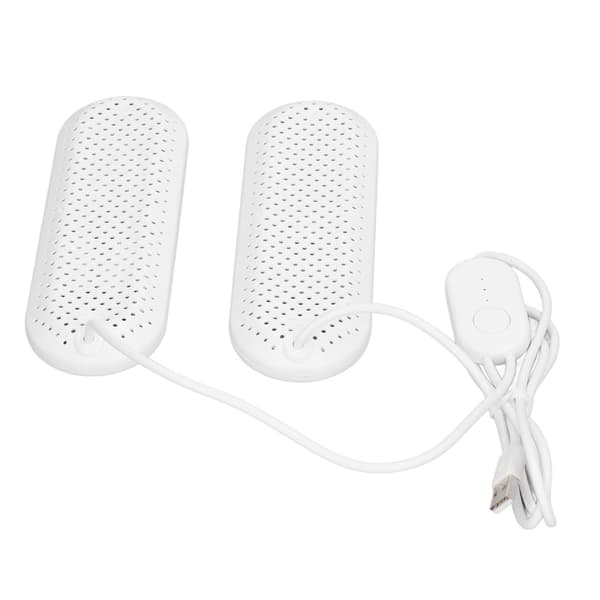 USB Skotork för Hushåll, Deodoriserande Stöveltork med Timer, Vit