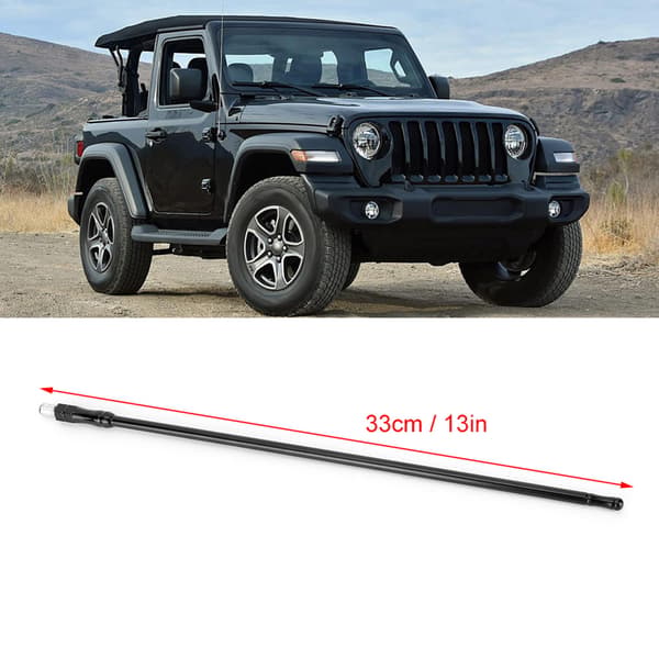 33cm 13in Sort Bilantenne Tilbehør Udskiftning Passer til JK JL JT 07+