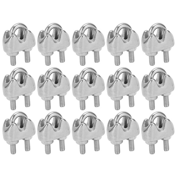 15ft 1 16in M2 Rustfri Stål Wire Reb Klemme U Bolt Sadel Fitting