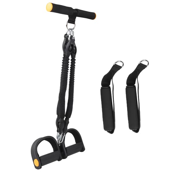 Multifunktionel Fitness Pedal Modstandsbånd Elastisk Trækreb Sit Up Ab Træner