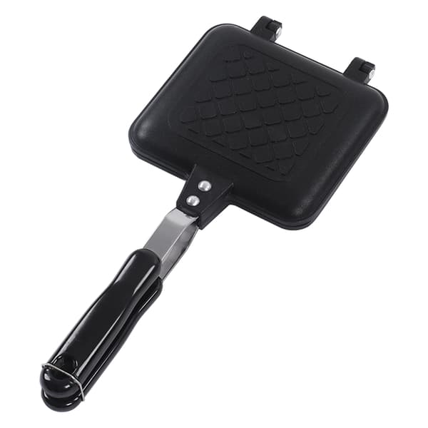 Dobbeltsidet Morgenmadspande Nonstick Sandwich Panini Maker Gittermønster