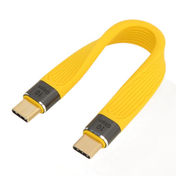 USB C till USB C-kabel 13,5 cm Hane till Hane 100W 5A Snabbladdning 10Gbps Dataöverföring