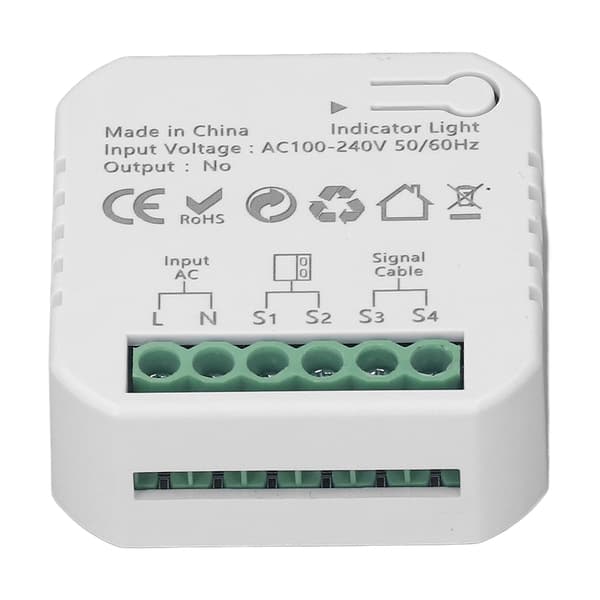 Smart Zigbee Garasjeportkontroller Stemmefjernkontroll Rullegitter Åpner 100-240V EU-plugg