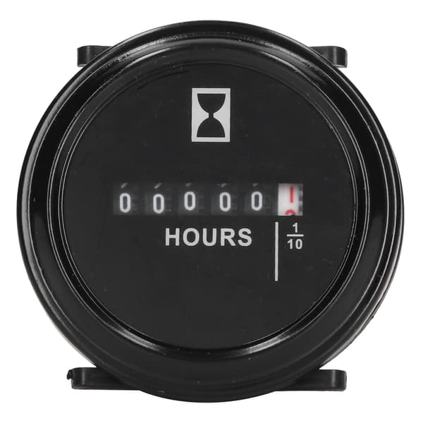 Timetæller 99999.9 Timer AC DC Universal Timer Fuldt Forseglet Rund Kvarts Mekanisk Timer 6-80V