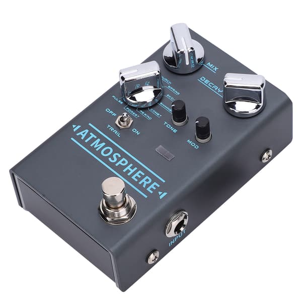 Digital Reverb Pedal 9 Ambiance Effects Bypass Gitar Tilbehør R4