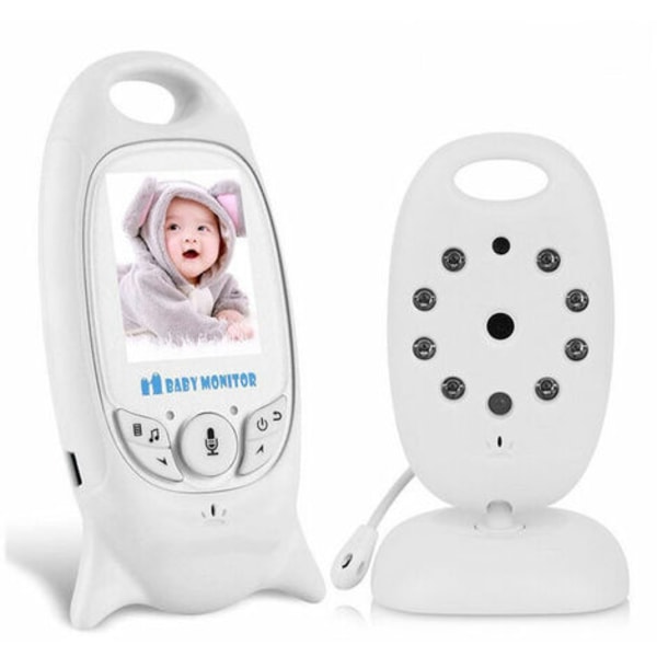 Babyalarm med kamera, video babyalarm, trådløs intercom funktion, digitalt overvågningskamera (standbytilstand, nig