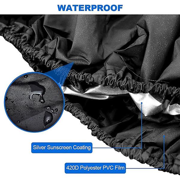 Parasoldæksel, 3-3,5 m Parasoldæksel til udendørs, fritbærende parasoldæksel, 420d polyester fritbærende parasol, vandtæt, anti-uv, vindtæt
