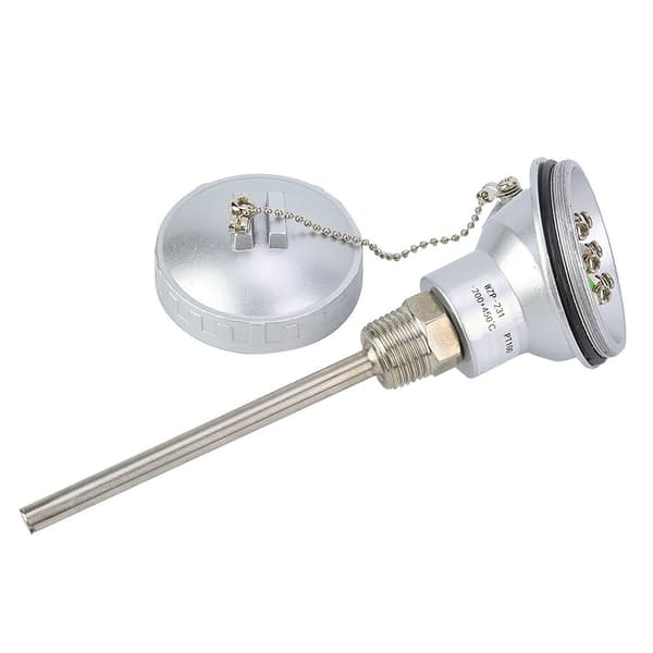 RTD PT100 Temperatursensor Probe 1 2 Tommers NPT Gjenge Termoelement Terminalhode PT 100mm