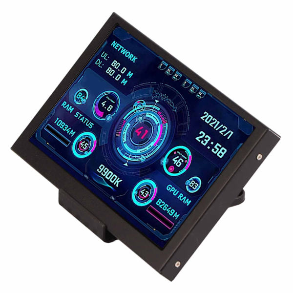 5 tommer IPS-skærm PC CPU Data Monitor USB C-forbindelse Flere temaer