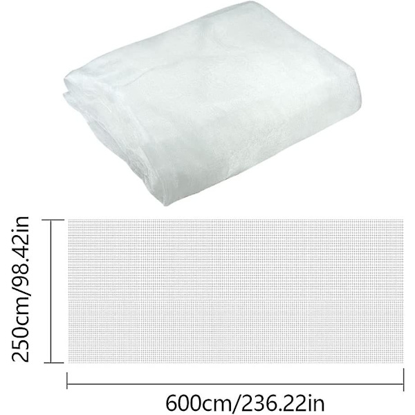 Grönsaksinsektsnät, 2,5*6m trädgårdsnät, mesh, antiinsektsnät för växter, myggnät, trädgårdsskyddsnät för att skydda