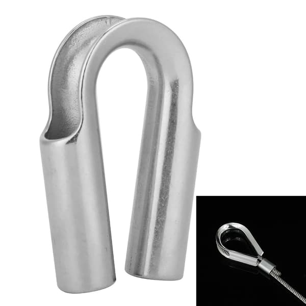 Rostfri vinschlina fingerborg 8mm 2st Båttillbehör
