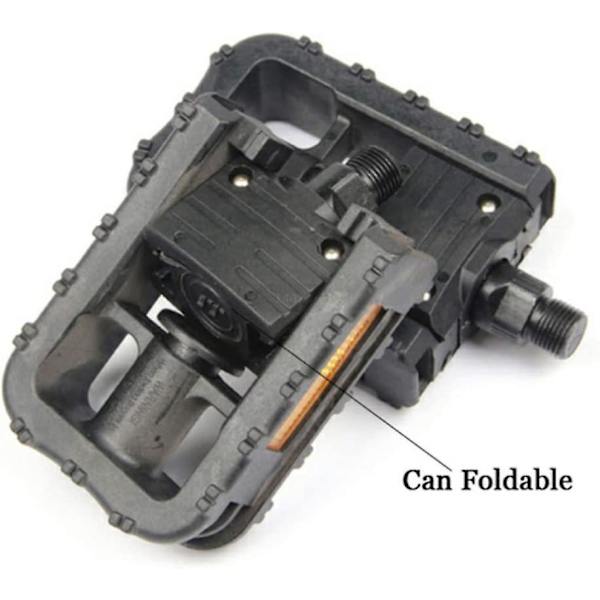 2 Stk Foldbare Cykelpedaler Universal Platform Plast Flade Pedaler Til Bmx Mtb Cykel Cykel Tilbehør