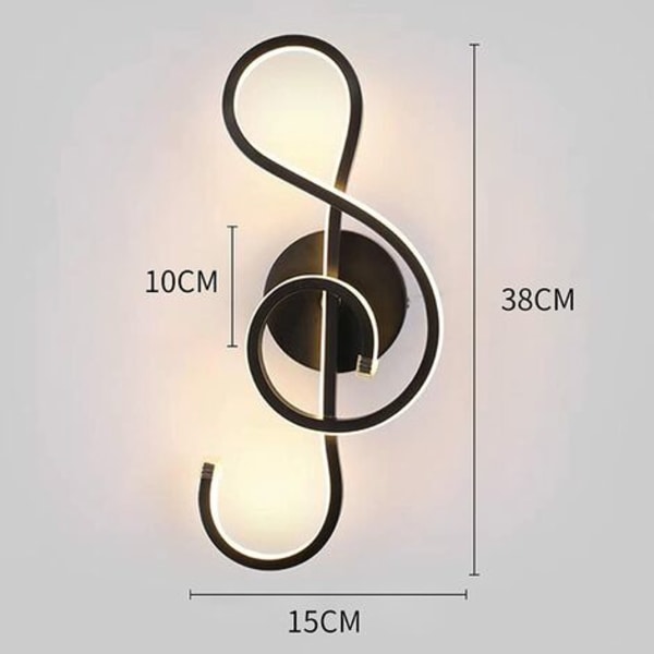 Moderne LED Væglampe Kreativ Indendørs Væglampe, Nodeform, 22W LED Strip Minimalistisk Aluminium Kunstdekoration til