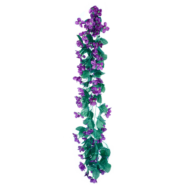 4-terälehtinen tekokukka wisteria riippukori, tekokukka viiniköynnös kodin sisustukseen - violetti