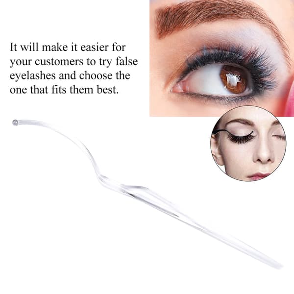 2. Ympande Eyelash Extension Tool Lash Holder Display Stick Hvit
