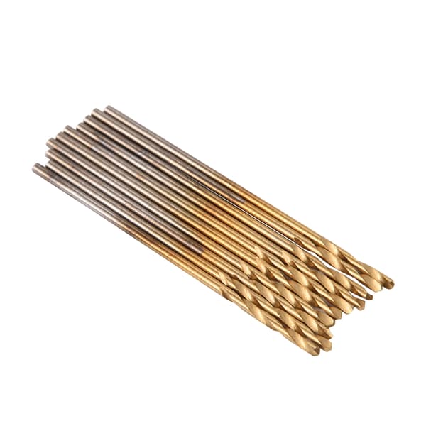 1,0 mm HSS spiralbor med lige skaft, elektrisk boreværktøj, 10 stk.