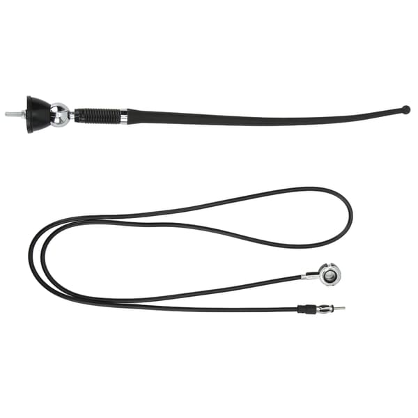 36 cm bilstereoantenne ABS sort slidstærk varmebestandig FM AM signalantenne universal til biler
