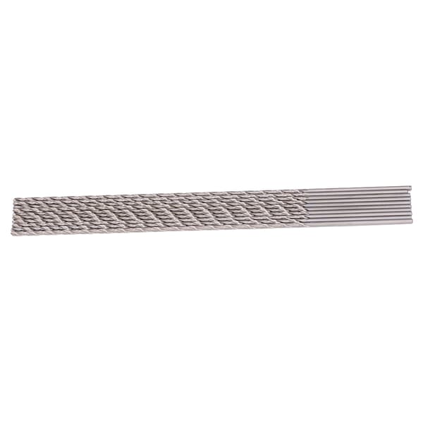 Ekstra lange HSS spiralbor lige rundt skaft 10 stk. 2,5x200 mm