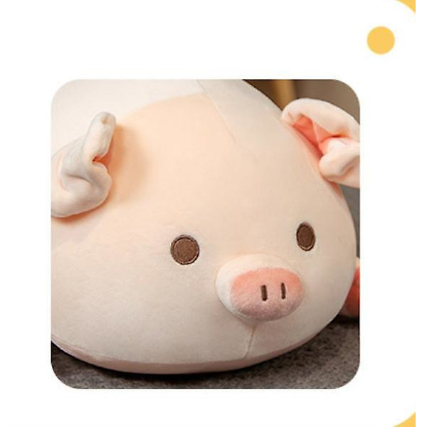 1 st 40 cm Squishy gris stoppad docka liggande plysch piggy leksak