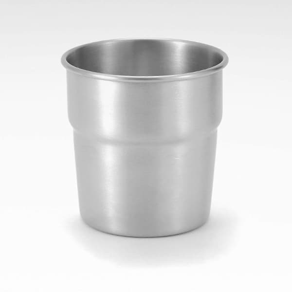 4 stk. stablebar campingvannkopp 300 ml te kaffe melk ølkrus rustfritt stål drikkekopper utendørs reisekopper sølv Silver