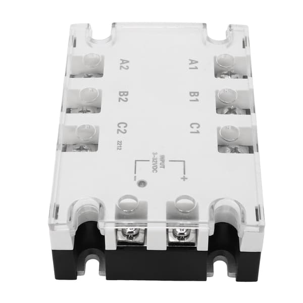 3-fase solid state-relé DC til AC 25A 3-32VDC 24-480VAC Støyløst Antistøt Pålitelig