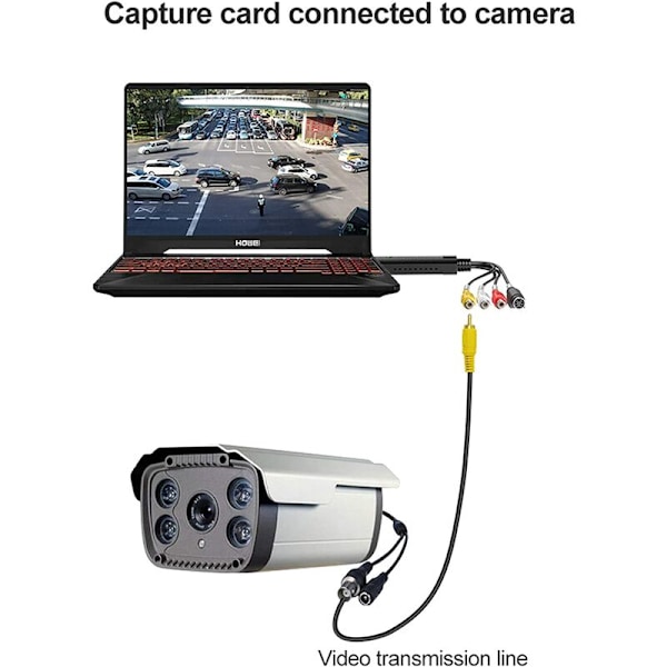 USB2.0-videoinsamlingskort Stöd för övervakningsdatafångstkort WIN10 Lämplig för övervakningshuvud, DV-maskin, set-top-box och annan utrustning med