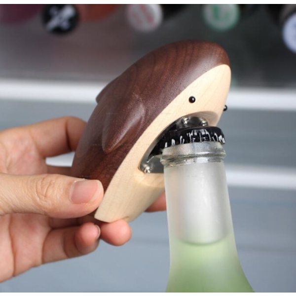 Shark Opener Beer Opener Solid Wood Opener