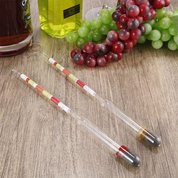 3 i 1 Skala Hydrometer Alkohol Brix Mätare för Vin Öl