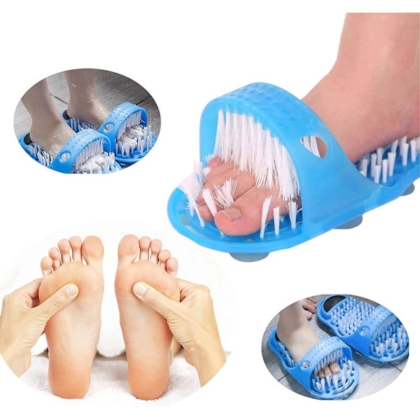 Fotmassagetofflor för badrum*2,