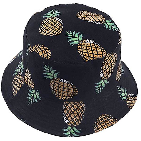 Bucket Hat - Vändbar, Svart, M (56-58cm)
