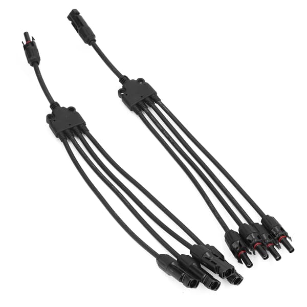 Solar Connector Y-gren 1 til 4 Vanntett Parallelladapter Splitter for Utendørs Bruk