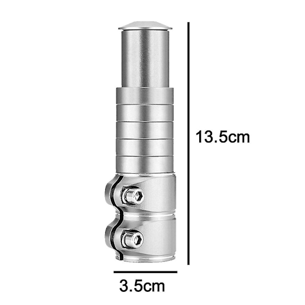 Cykelgaffelstamförlängare, adapter för cykelstyre, Head Up-adapter i aluminiumlegering, för mountainbike, landsvägscykel, Mtb