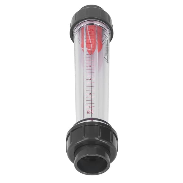 Högprecisions Transparent Plast Rörflödesmätare 1.2-12m³ per Timme