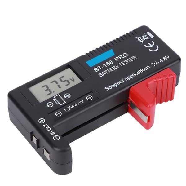 BT 168PRO Digital LCD Batteritester 1.2V til 4.8V Knappcelle Batterisjekker