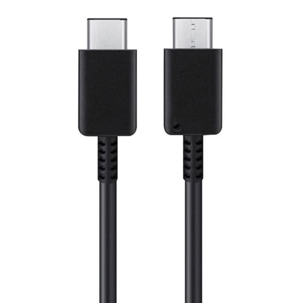 Type C til Type C-kabel PD Rask lading Fleksibel Type C Datakabel for Android for Note 10 Telefon 3,3 fot Svart
