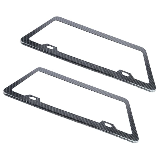 2 stk. bilskiltrammer Karbonfiber skiltramme Rustfri Universal for biler
