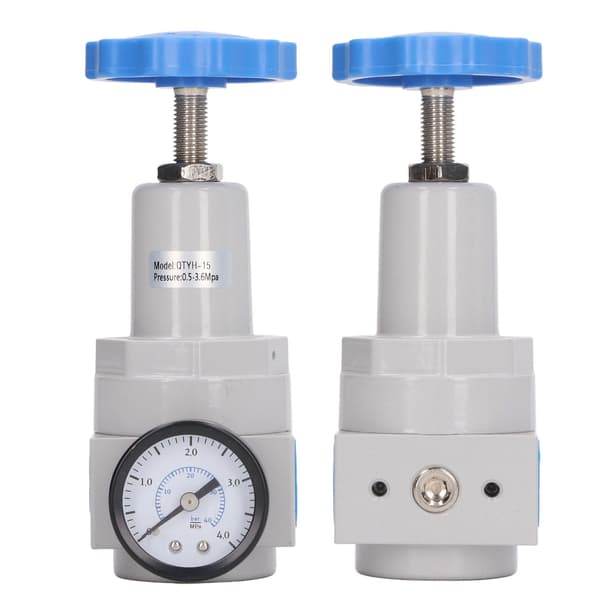 G1/2 Tommers Luftkompressor Trykkregulator 0,5-3,6 MPa Kontrollventil Enhet med Måler