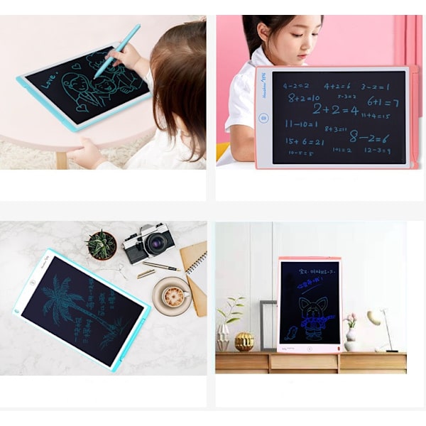 LCD-kirjoitustabletti 8,5 tuuman maalaustablettitaulu Doodle Electronic Doodle kannettava muistikirja – (Cherry Broccoli Pen)