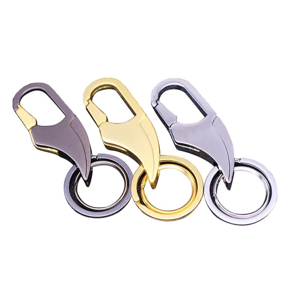 3 st Bilnyckelring Dekorativ karbinhake Slitstark metall Premium Ringhållare Kedja Party Favor Creative Gift