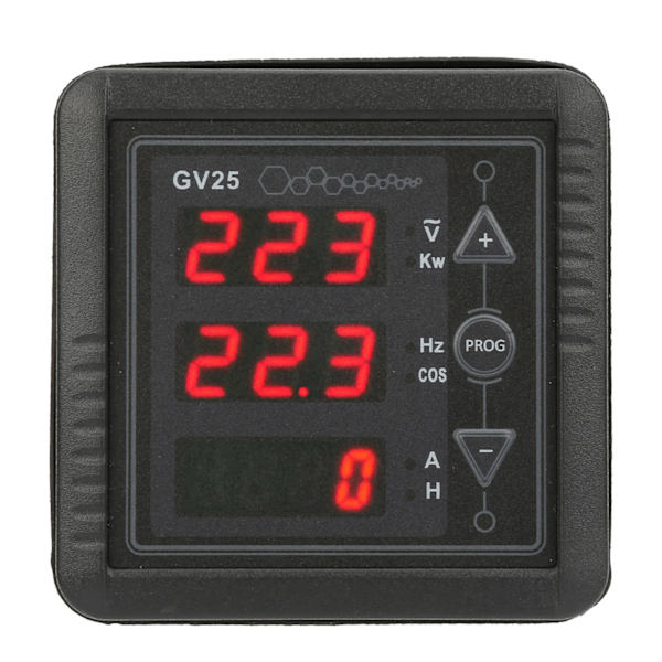GV25 MK2 Generator Digitalt Meter Spenning Strøm Frekvens Tester Panel 110V 220V System
