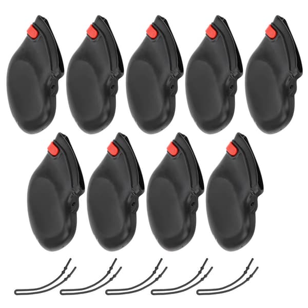 9-pack Premium PVC Golf Iron Head Covers Putter Club Protector Set