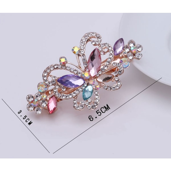2 kpl Diamond Butterfly -hiusklipsikorut (väri)