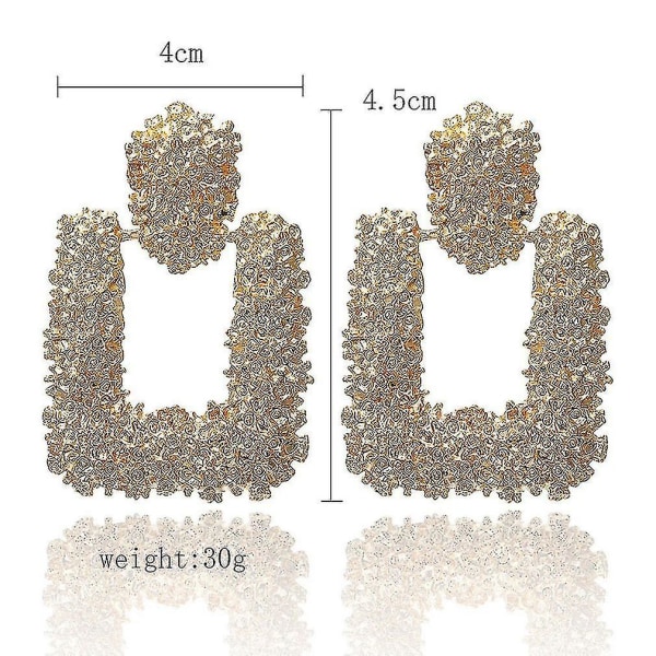 örhängen Enkla geometriska retro guldlegering örhängen för dagligt bruk