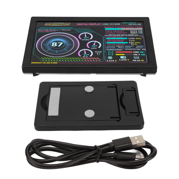 5 tommer Dator Temp Monitor IPS USB Mini Skærm PC Sensor Panel Dynamisk Display AIDA64 CPU RAM Data Monitor