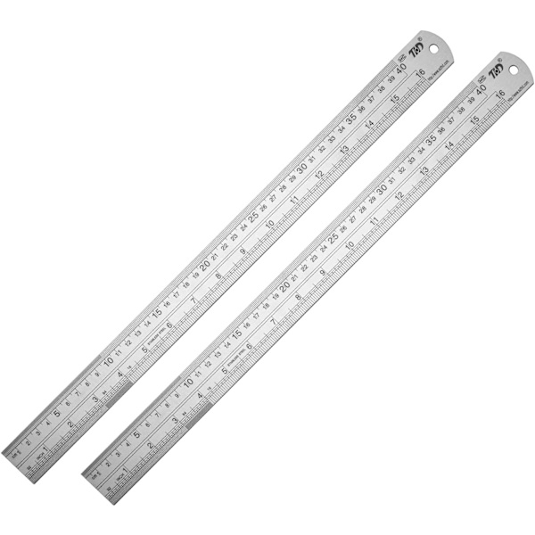 Linjal i metall med rak kant linjal i rostfritt stål 40 cm linjal Rita