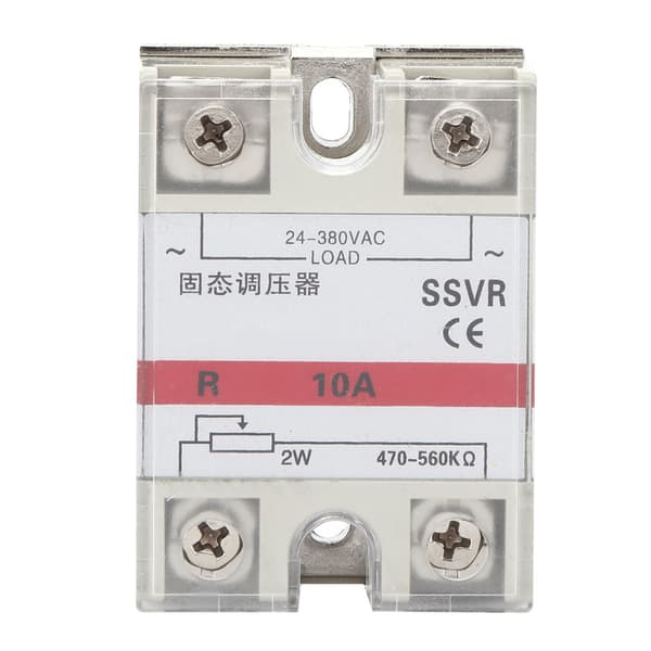 Solid State -jännitteensäädin, matala taajuus, SSVR 10A, tekninen muovikuori