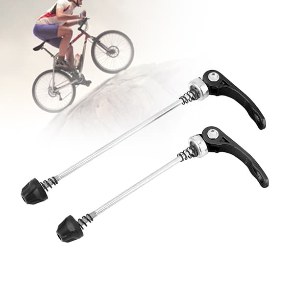 1 par Mountain Road Bike Quick Release Forreste Bagaksel Spyd Sorte