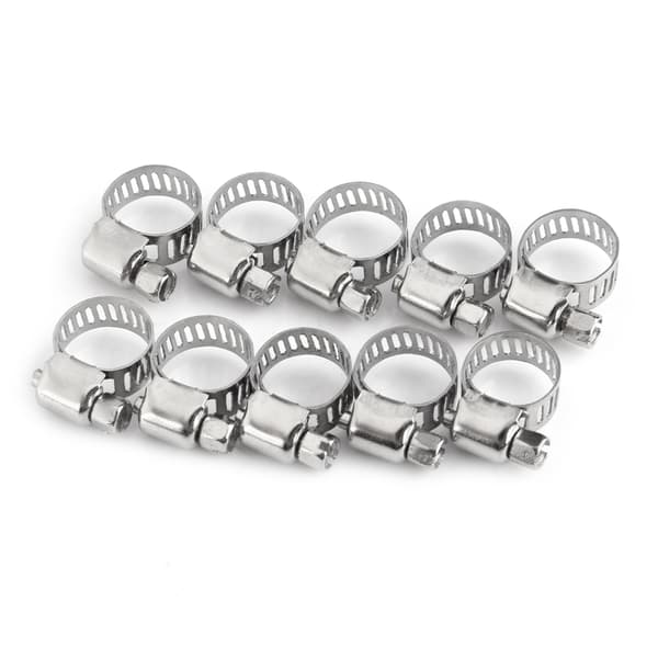 Vannrørklemme i rustfritt stål 8 mm til 12 mm